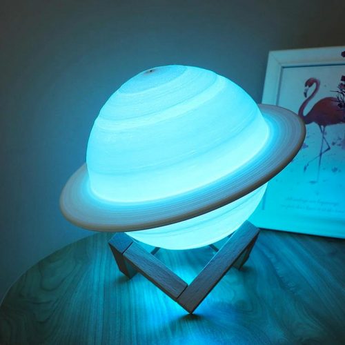 Saturnus 3D LED - Nattlampa