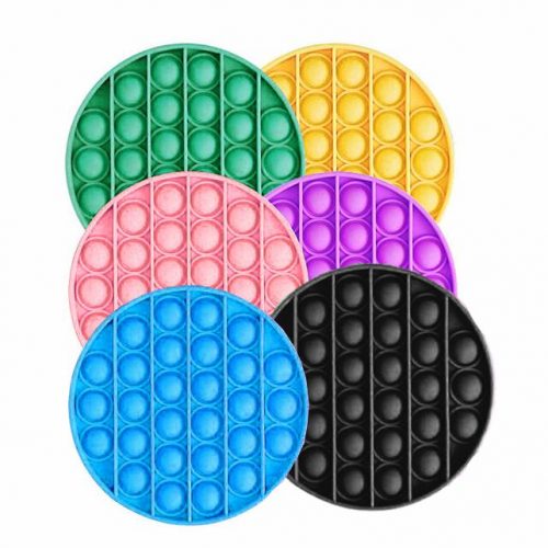 Pop it - Fidget Toy Bubble Rund / Leksak - Flera Färger