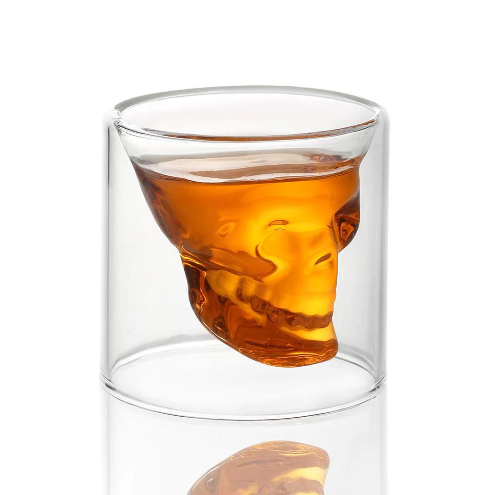Dödskalle Glas / Skull / Whiskeyglas - 2 pack